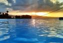 Infinity edge swimming pool, Tartane, La Caravelle, Martinique, FWI